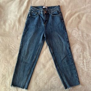 OAK + FORT MOM INDIGO JEANS